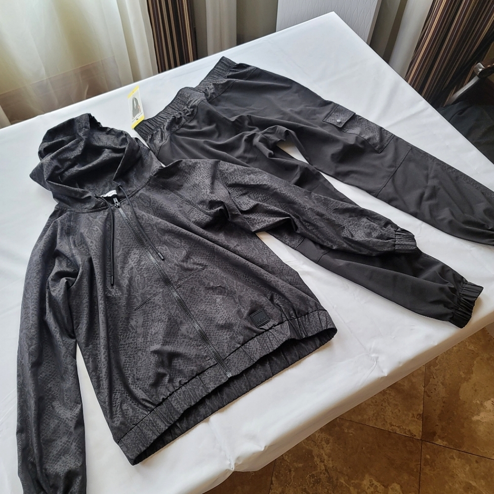 DKNY Snakeskin Print Tracksuit Set - size S
